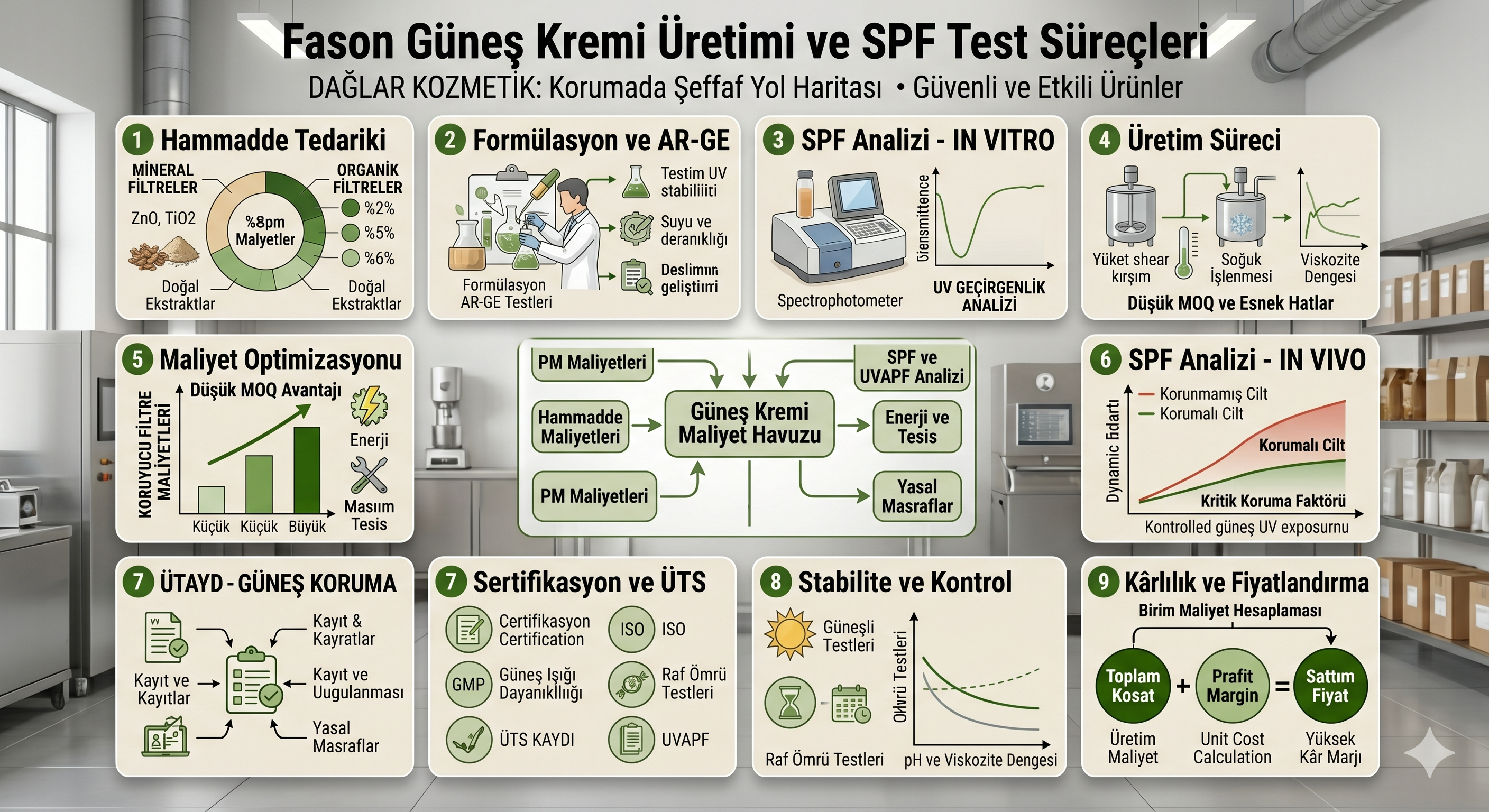 Fason Güneş Kremi Üretimi ve SPF Test Süreçleri: Adım Adım Marka Rehberi