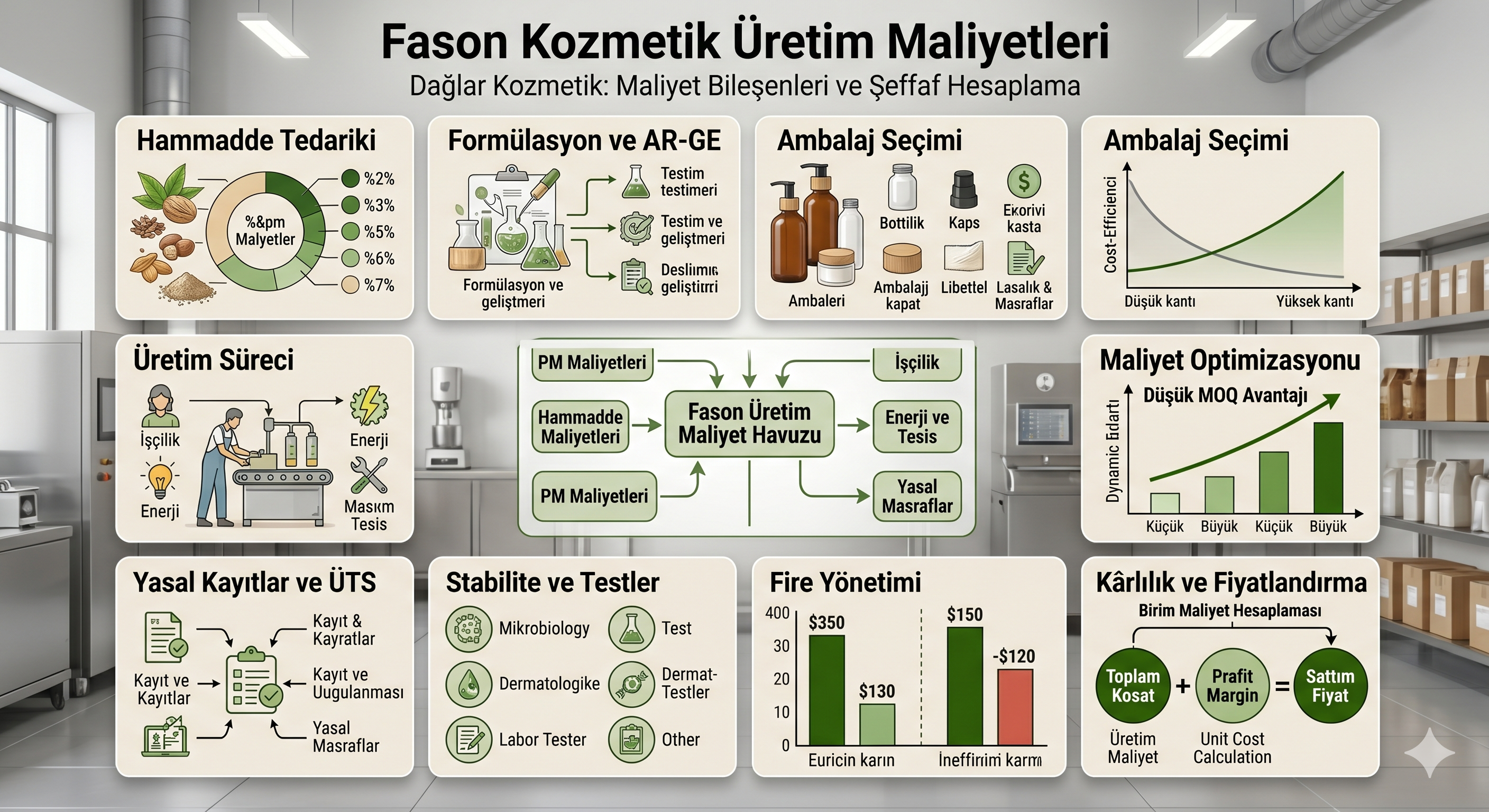 Fason Kozmetik Üretim Maliyetleri Nasıl Hesaplanır? Şeffaf Maliyet Rehberi